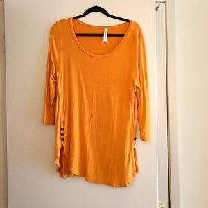 Mustard Yellow 3/4 length